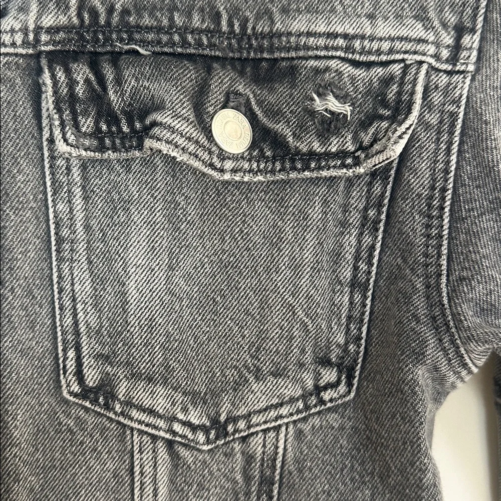 Zara Distressed Denim Jacket
